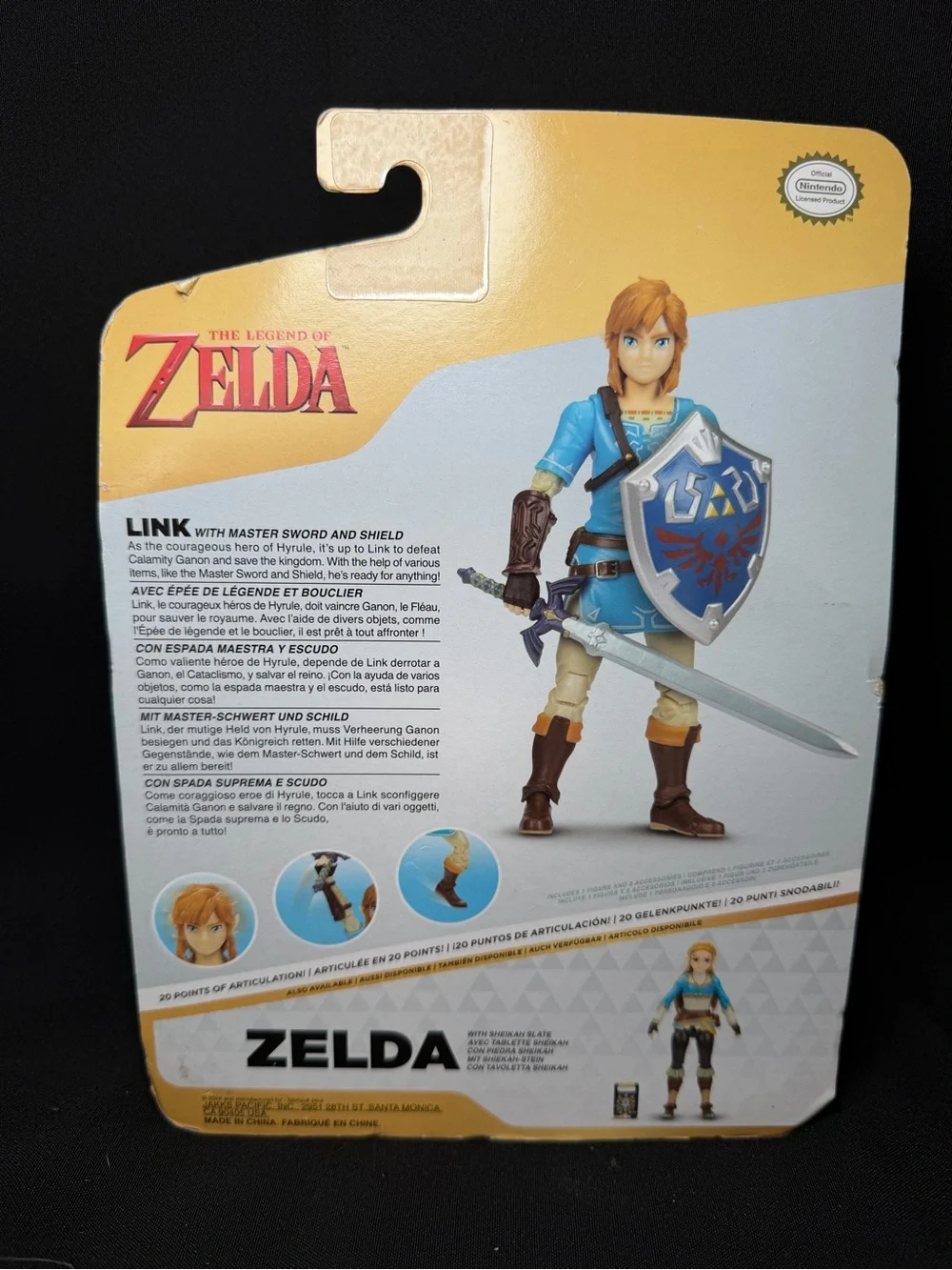 Link with Master Sword & Shield The Legend of Zelda Jakks Pacific